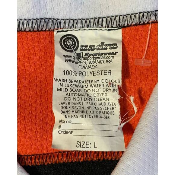 Philadelphia Flyers Minor League bp Quadra Hockey Jersey Canada #5 Flaherty Sz L - Picture 4 of 16